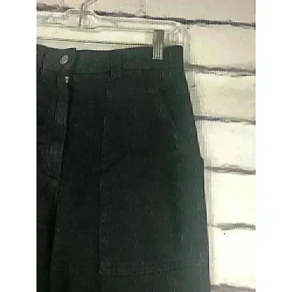 Wilfred Free Women's  High Rise Wide Leg Size 6 Black Jeans Big Pockets - Picture 4 of 8